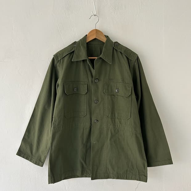 70's Korean Army HBT Fatigue Shirt.