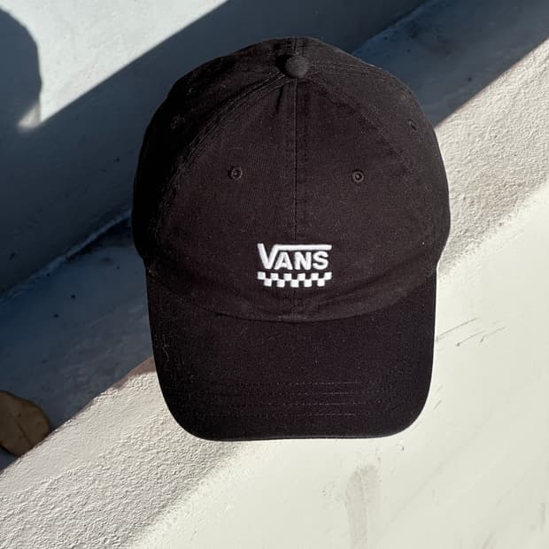 [M] 반스 로고 블랙 볼캡 모자