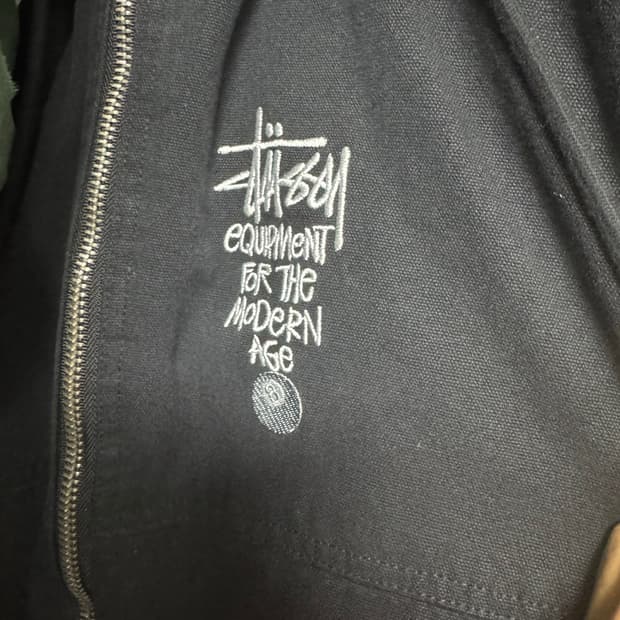 스투시 8볼 캔버스 자켓