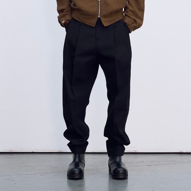 렉토 24SS 드릴 코튼 투 턱 팬츠 (S)