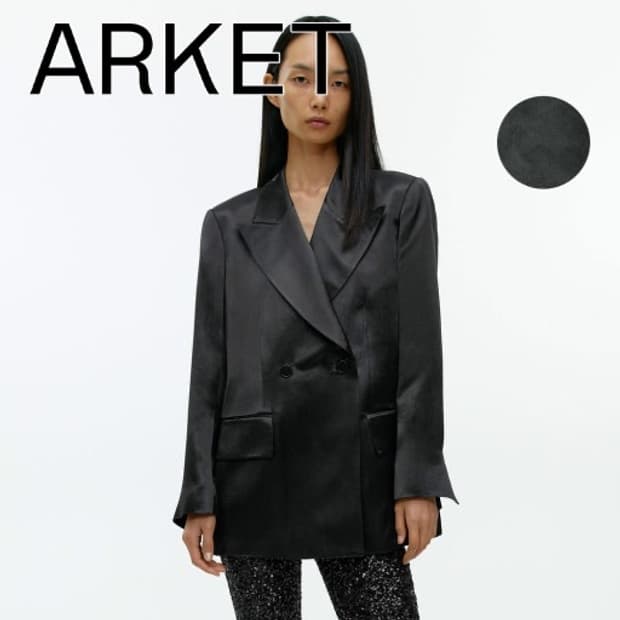 Arket 오버핏 사틴 블레이저