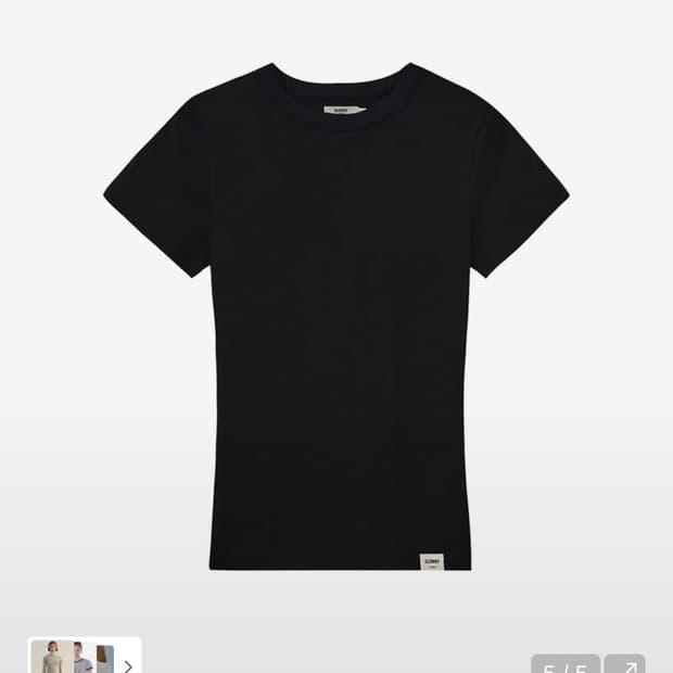 글로니 fitted tee 반팔 블랙 M