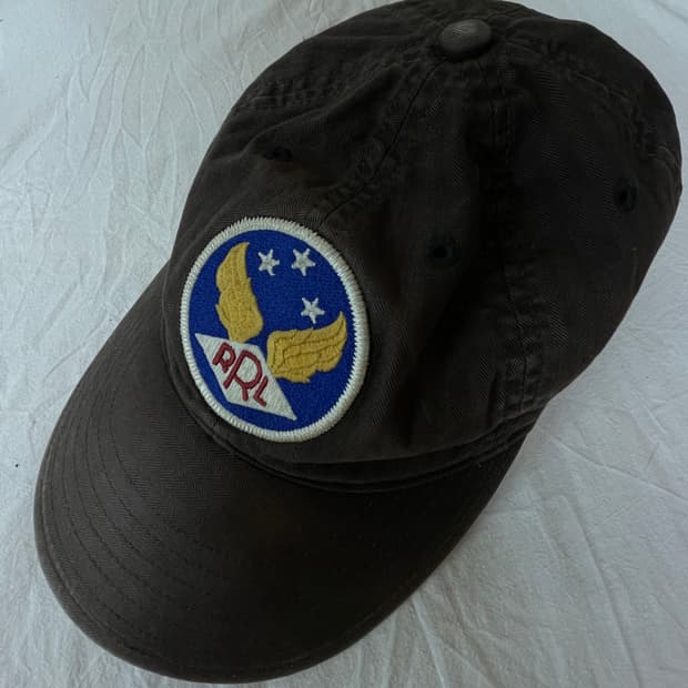 더블알엘 윙로고 가먼트다이 트윌 볼캡