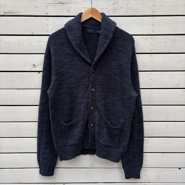 Polo 폴로 숄카라 니트 가디건