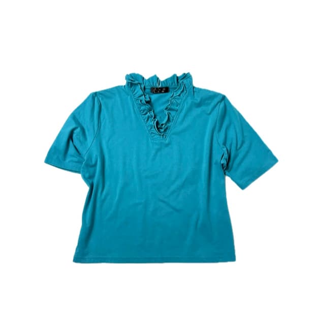 Peacock Ruffle Tee