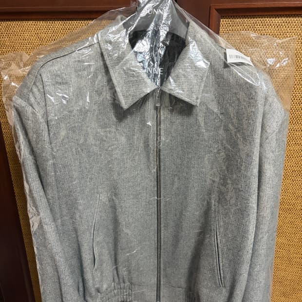 (판매)준느 j39 헤링본 블루종 자켓(L)