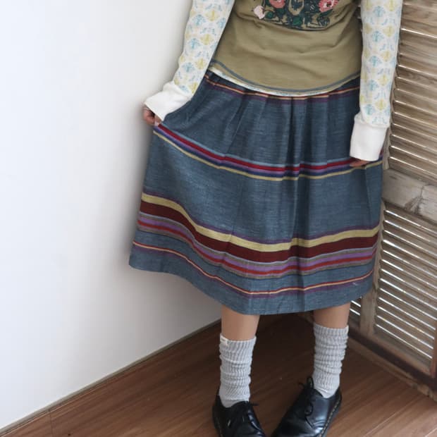 Vintage Stripe Skirt