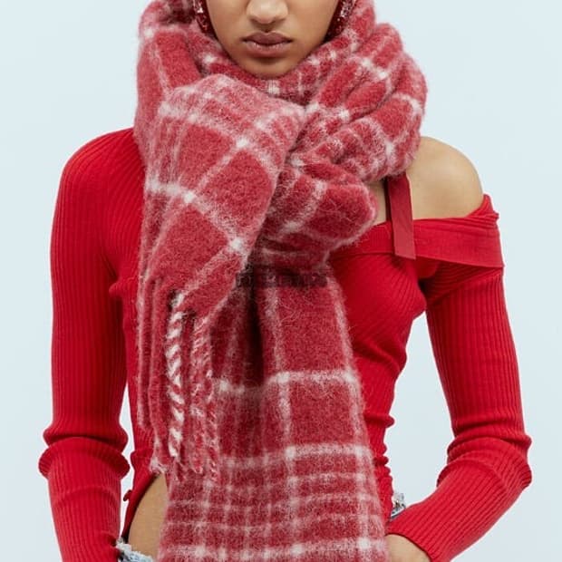 자크뮈스 자카드 체크 머플러