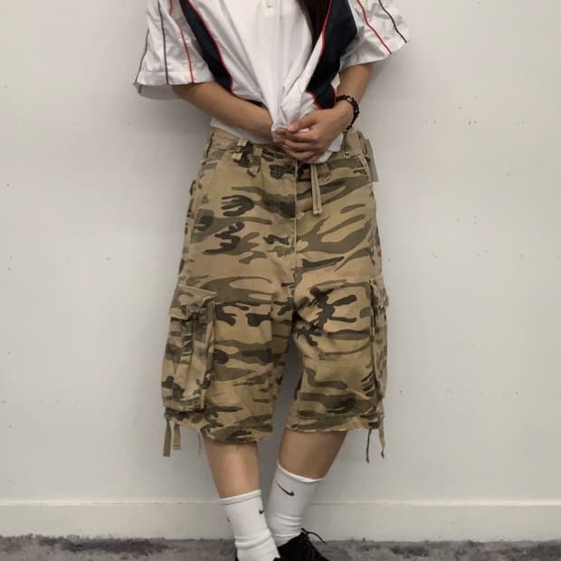 아베크롬비 카모 버뮤다 팬츠