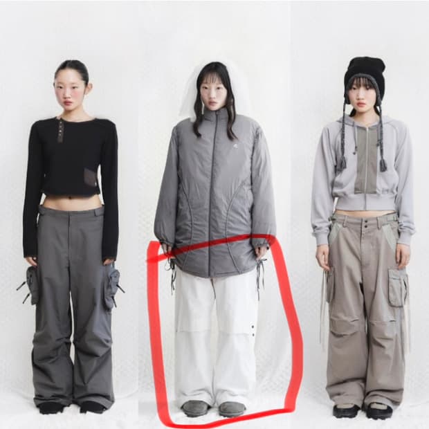 스마트어반유즈풀 레이어드 팬츠 그레이