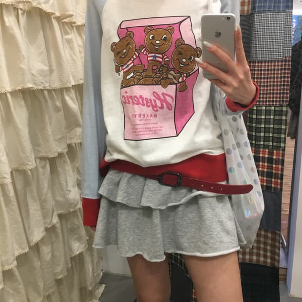 히스테릭글래머 쿠키 나그랑 롱슬리브