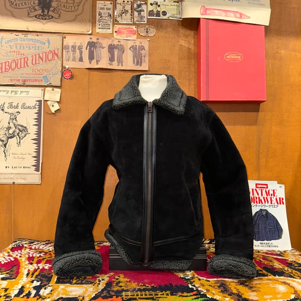 ( L-XL ) 스웨이드 무스탕 양가죽무스탕 가죽자켓 봄버자켓 b3