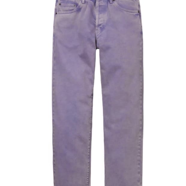 (정품)슈프림 퍼플 워싱 데님 팬츠