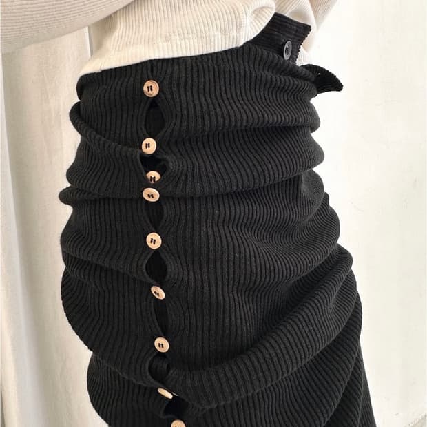 Baserange Dande skirt black 베이스레인지 스커트