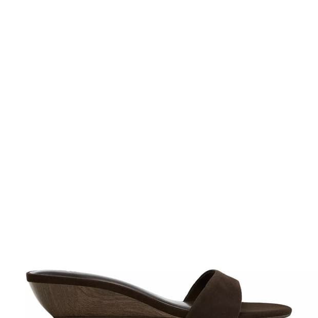 ZARA. 스웨이드 웨지 샌들