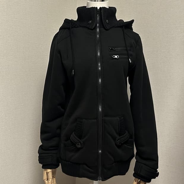 일본빈티지 y2k무드 양털안감 후드집업 갸루 와투케 핀터레스트