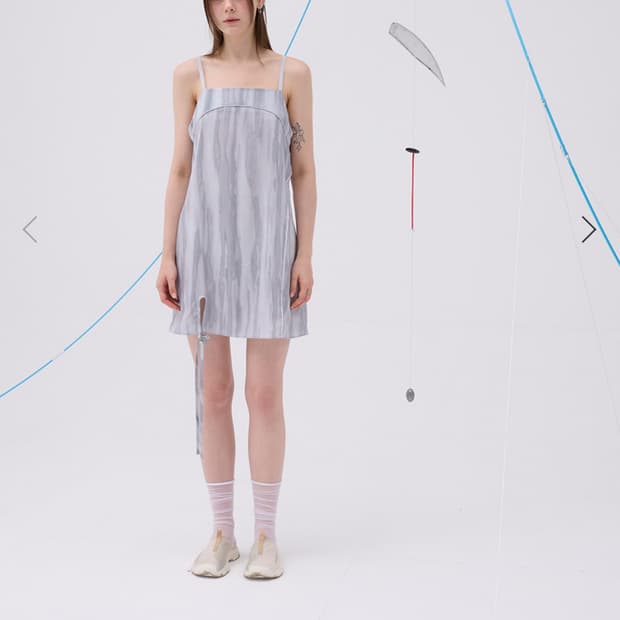 AACA 아카 하프 미니 원피스 blue