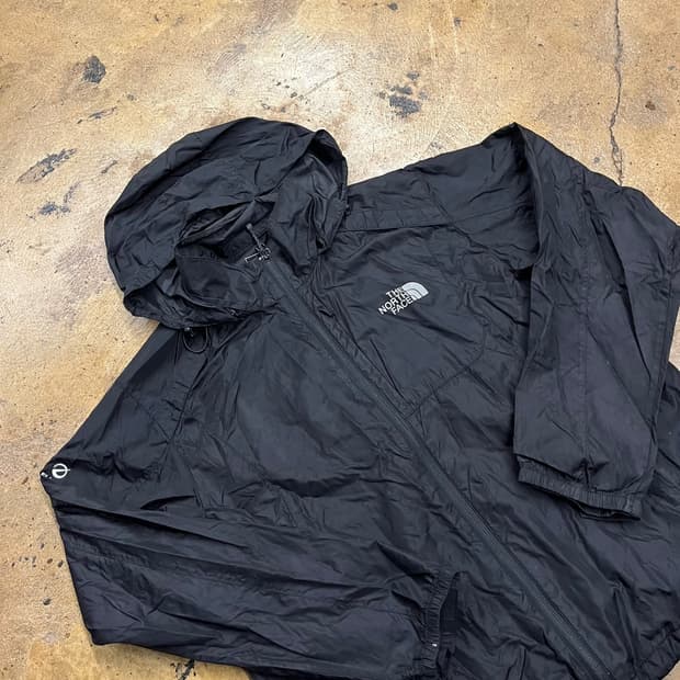 [정품/95] 노스페이스 블랙 바람막이 후드 자켓 b14