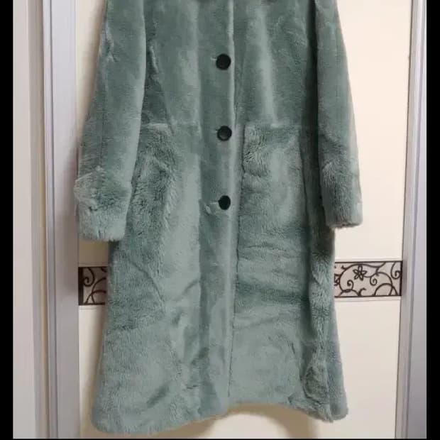 양모 폭스퍼 롱자켓무스탕