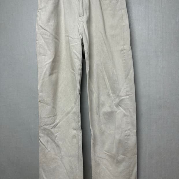 유니클로 흰 청바지