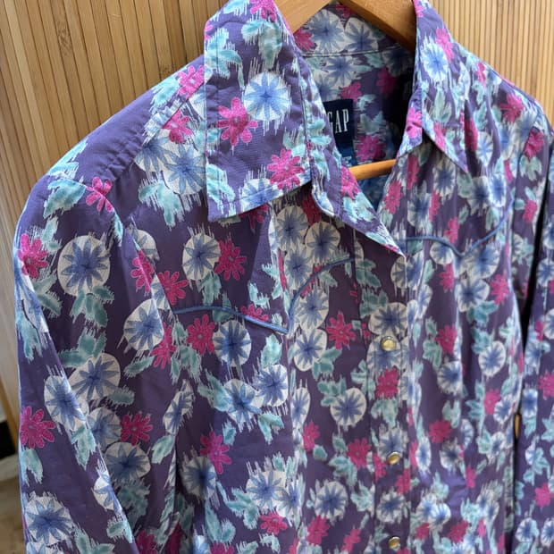 Old Gap Western Pattern Shirt