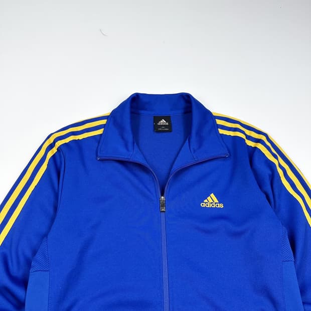 아디다스 오리지널 삼선 블루 트랙탑 져지 (실측 L)