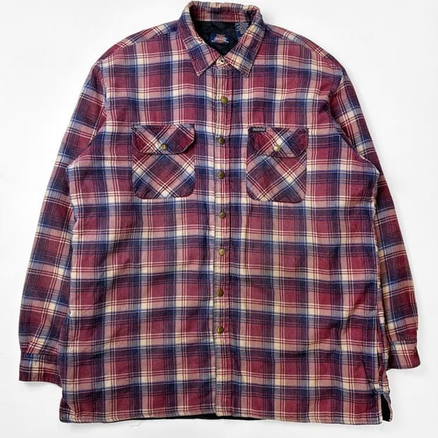 디키즈 90s 퀄팅 안감 플란넬 셔츠 자켓 PN5243