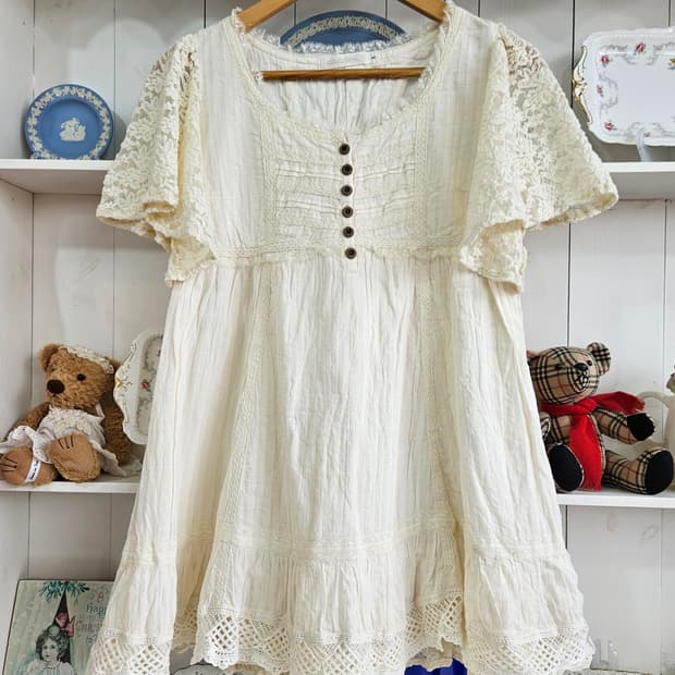 레이스 코튼 원피스