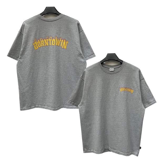 본투윈 플레임 백로고 반팔티 XL~2XL