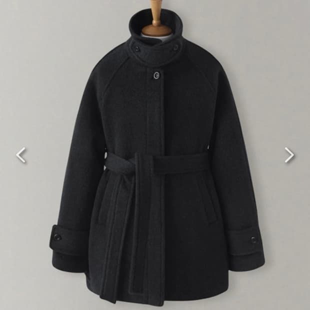 오로 울 하프코트 다크그레이, 하이넥코트