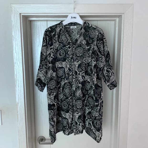 Plantation by issey miyake 보태니컬 코튼 롱 셔츠