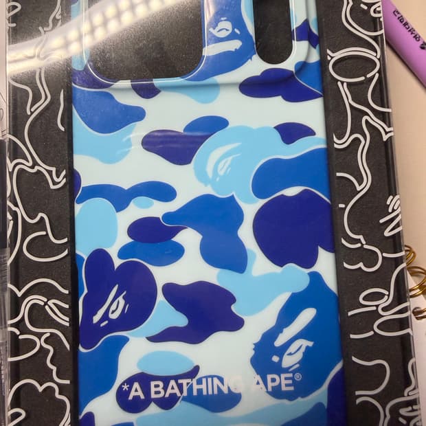 베이프 ABC 카모 아이폰 17 프로 맥스 케이스 블루