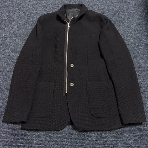 솔리드옴므 와플패턴 니트 자켓