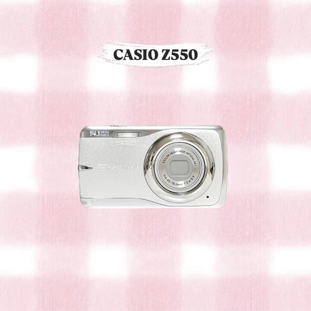 카시오 엑슬림 Z550 실버 빈티지디카