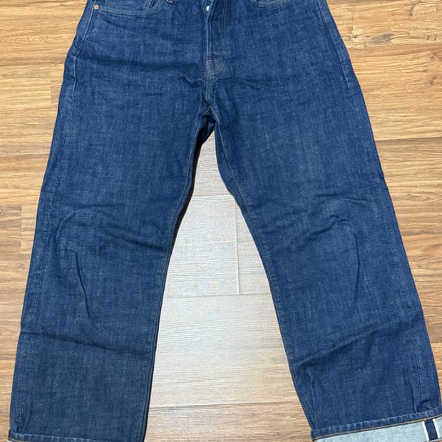 아웃스탠딩 30s 신치백 셀비지 데님팬츠