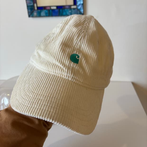 칼하트 코듀로이 볼캡 아이보리