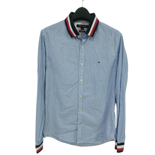타미힐피거 스트라이프 긴팔 셔츠