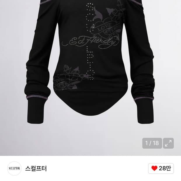 Sculptor X Ed Hardy Raglan Off-Shoulder