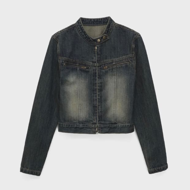 BLACKUP 디뮤어 데님 자켓