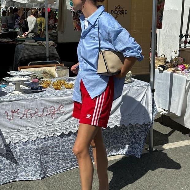 아디다스 파이어버드 쇼츠 레드(새상품)