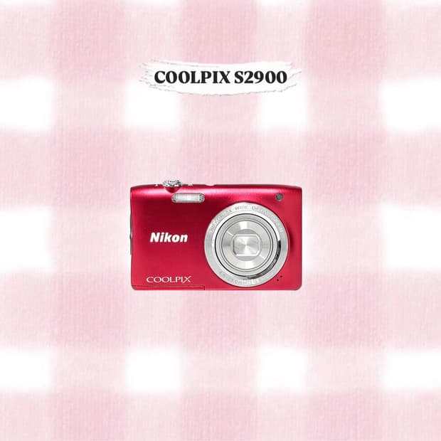 니콘 쿨픽스 S2900 레드 빈티지디카