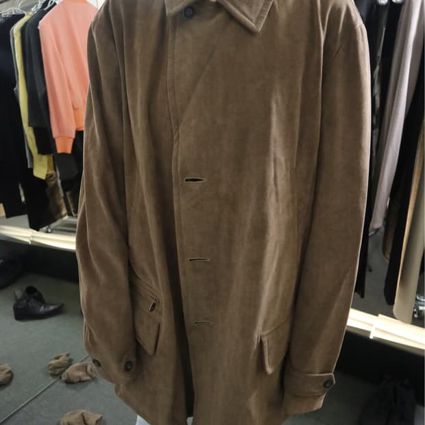 Armani Collezioni leather coat