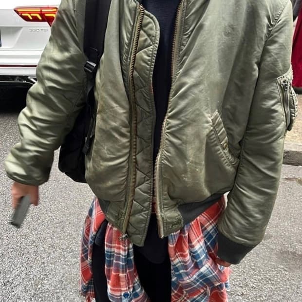 테이크이지 빈티지 ma1 마원 봄버 카키 L