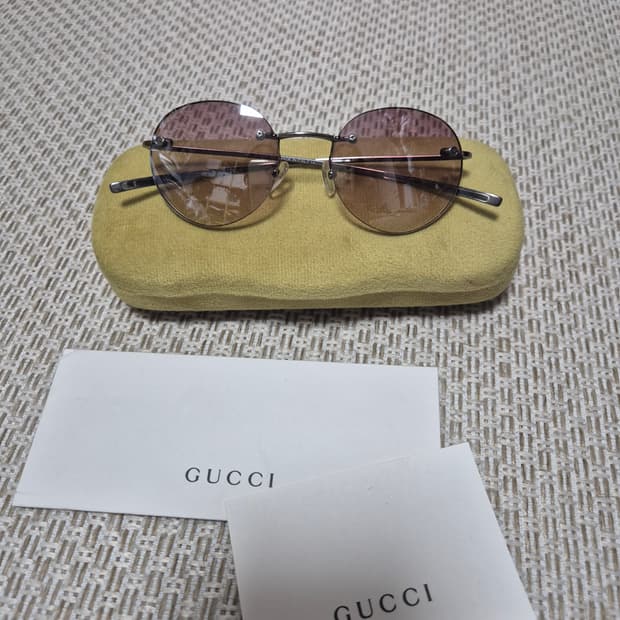 (정품) 구찌 무테 선글라스 틴트 선글라스