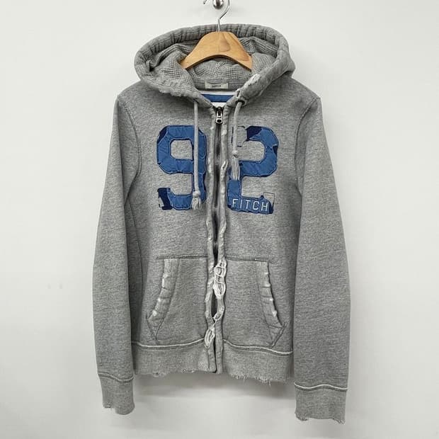 아베크롬비 00's Y2K 센터 로고 후드 집업 PN9758