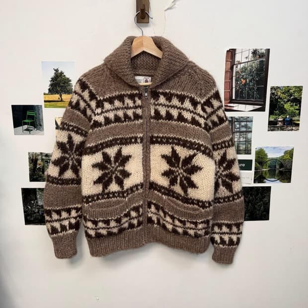 Vintage 코위찬 노르딕 가디건