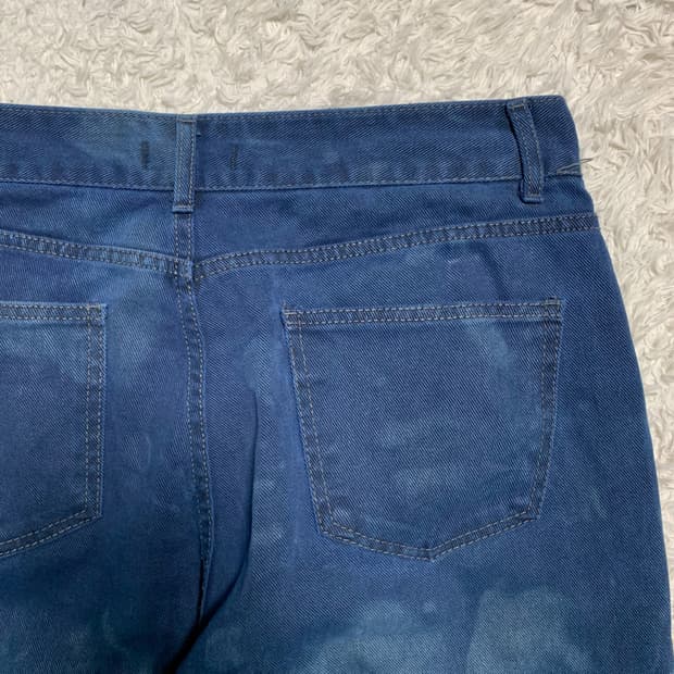 [33] VTG 와이드핏 패치워크 가먼트다잉 데님팬츠