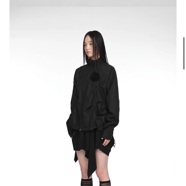 nache PINTUCK WIND BREAKER 나체 핀턱 윈드브레이커 