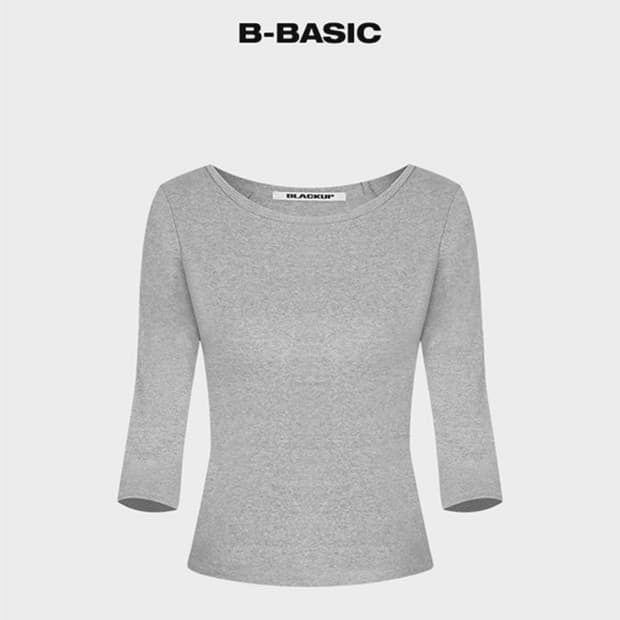 블랙업 [B-BASIC] 스탠다드 보트넥 7부티