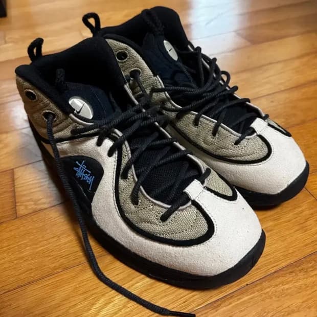 스투시 나이키 에어페니 290 라탄 앤 라임스톤